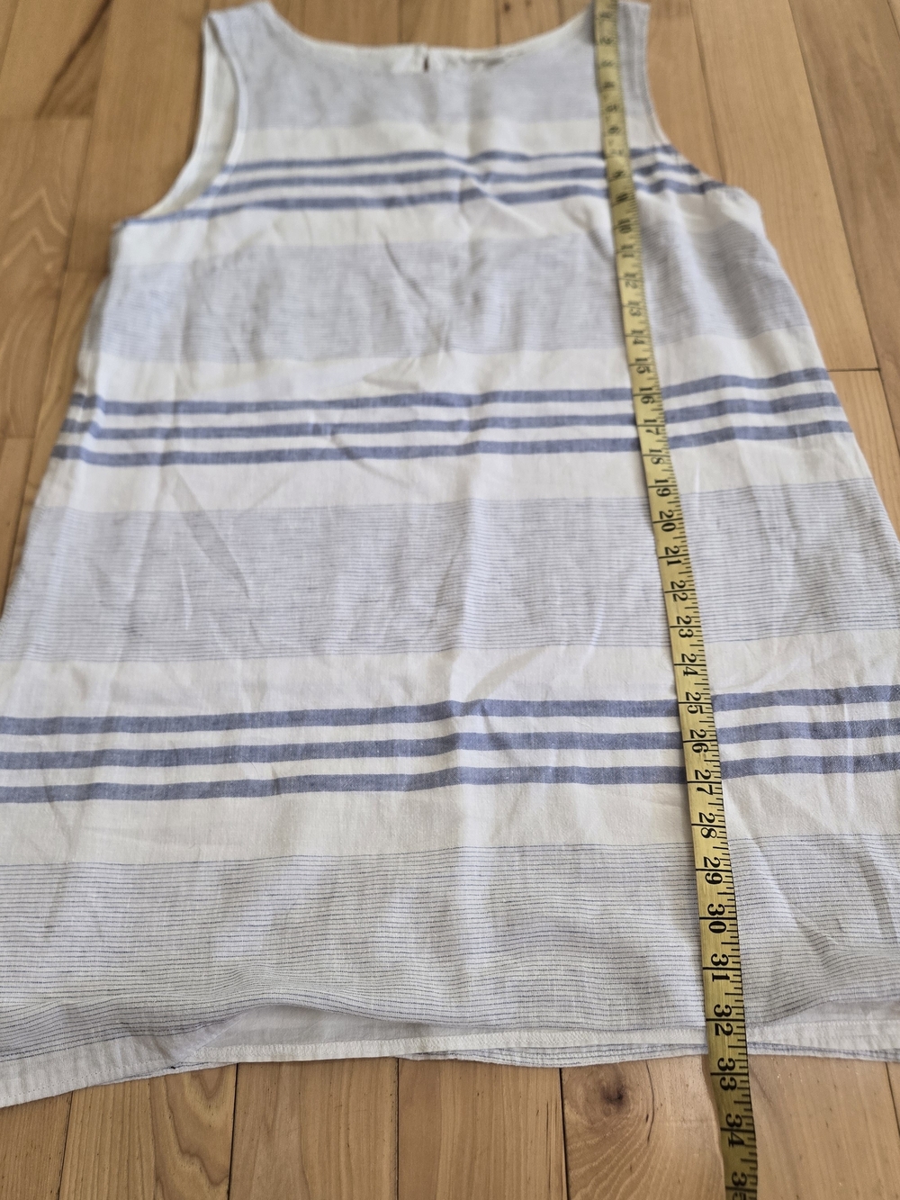 Beachlunchlounge "Alina" Striped Linen Blend Shift Dress - Picture 4 of 6